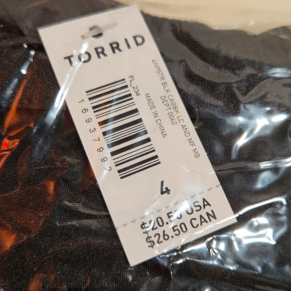 ❤️NWT TORRID PANTY - BLACK LACE - CAGE BACK - MID RISE SEXY HIPSTER - Picture 10 of 11